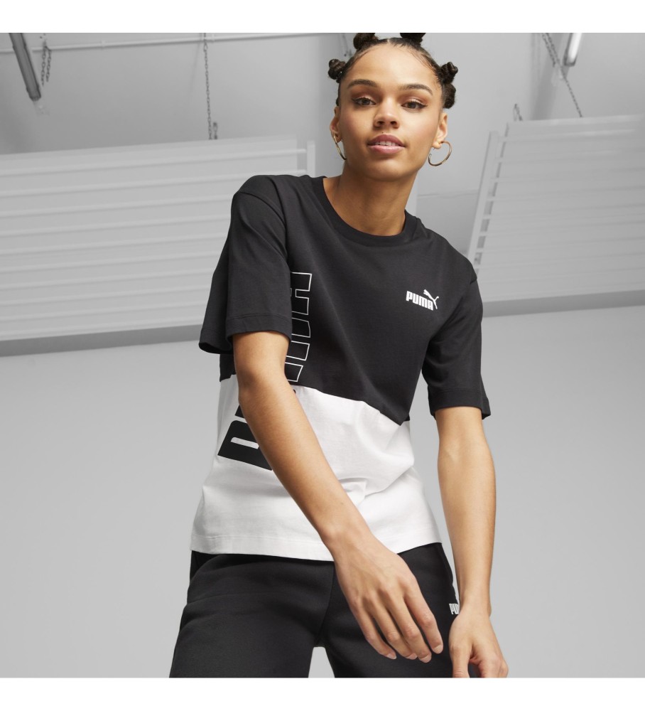 Camiseta Puma Power Colorblock, preta