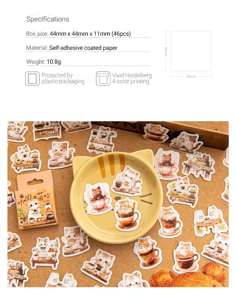 Milena - Koffiekat Sticker
