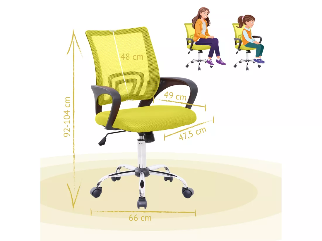 Chaise de bureau Enfants Adolescents