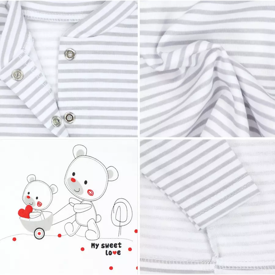 TupTam Baby Unisex Strampler-Set mit Aufdruck Spruch 2-tlg weiß Modell 2