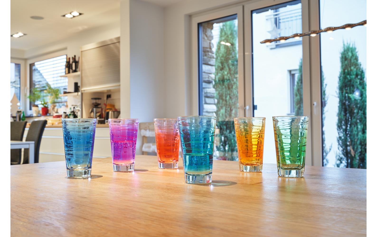 Trinkglas Vario Struttura 280 ml, 6 Stück, BlauGläser-Set