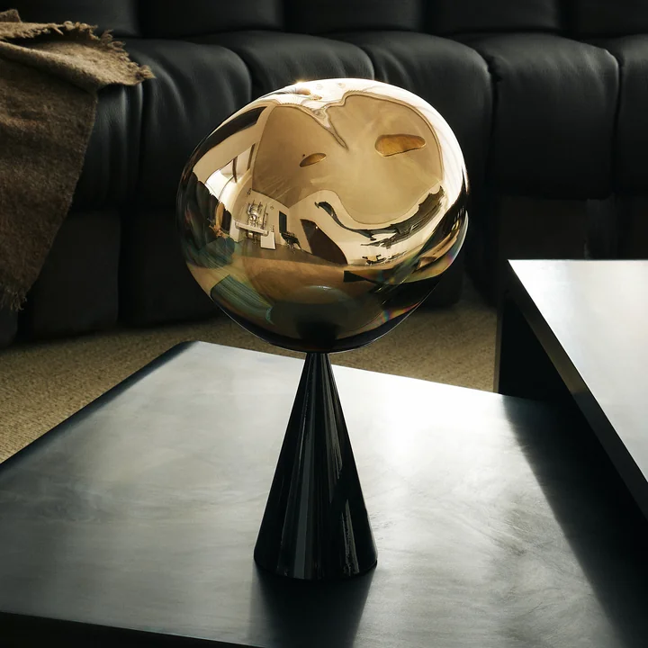 Tom Dixon - Melt Cone Fat LED Tischleuchte, kupfer / schwarz