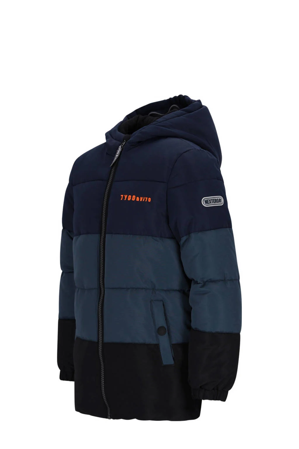 TYGO & vito gewatteerde jas winter donkerblauw