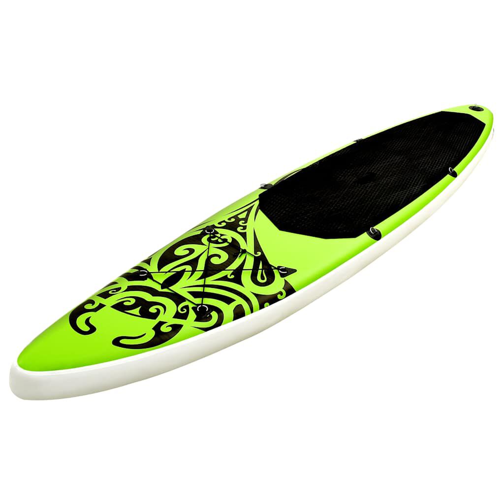 vidaXL Opblaasbaar SUP-board met kit 305x76x15 cm Groen