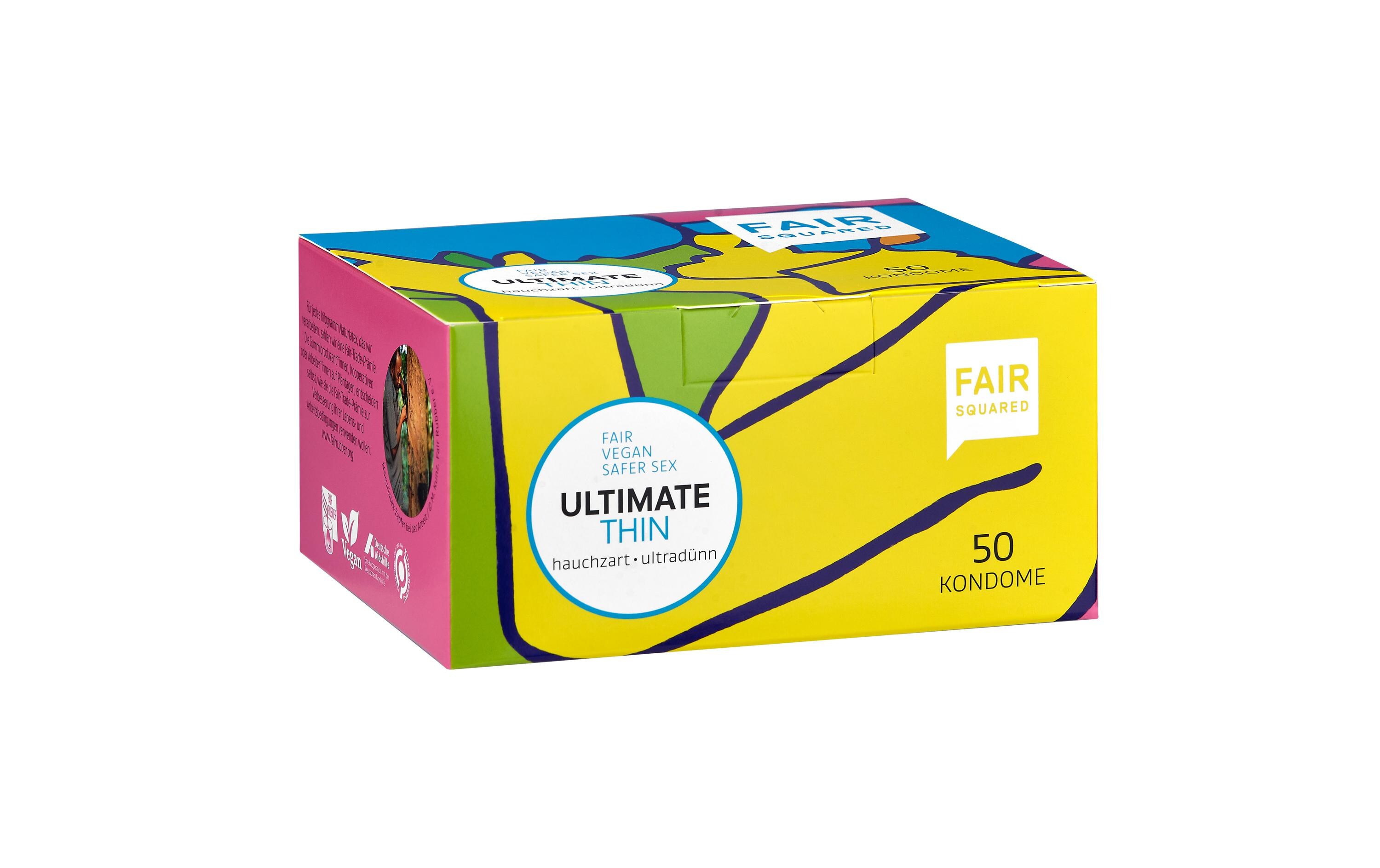 Kondome ultimate thin 50 StückHochwertige Präservative mit extra dünner Wandstärke