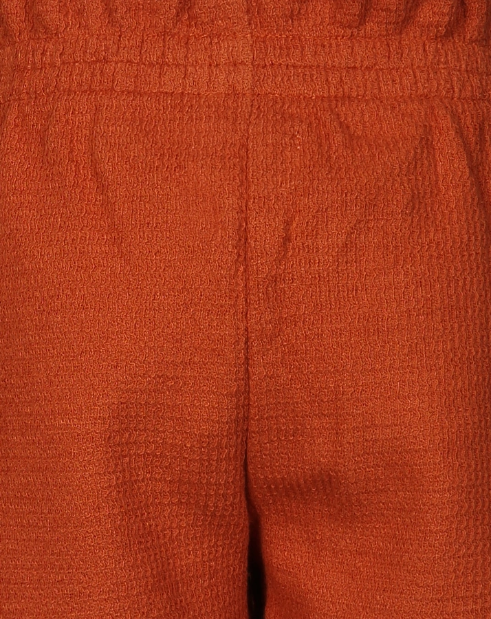 Shorts INTERLOCK mit Leinen in braun