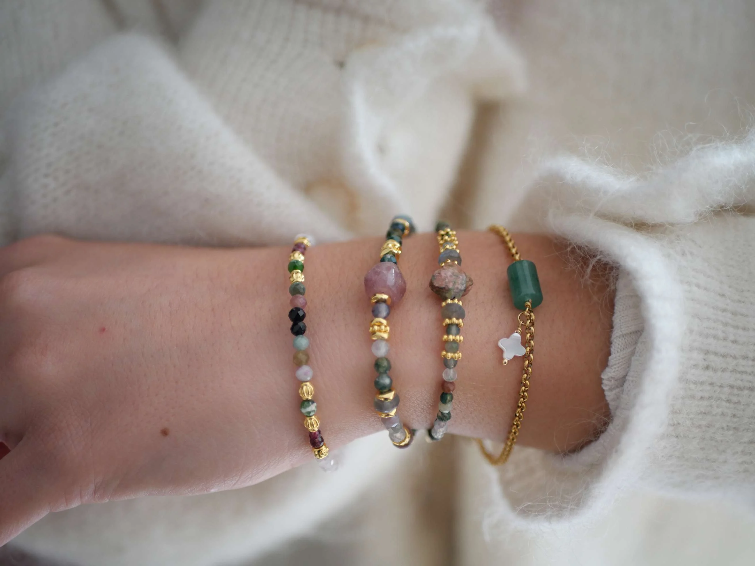 VIDUSHI - Bracelet unakite | Multicolore