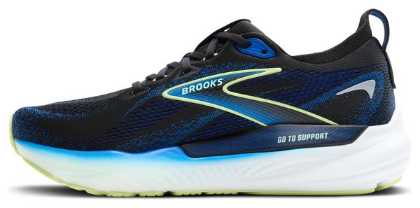 Chaussures Running Brooks Glycerin GTS 22 Noir/Bleu/Jaune Homme