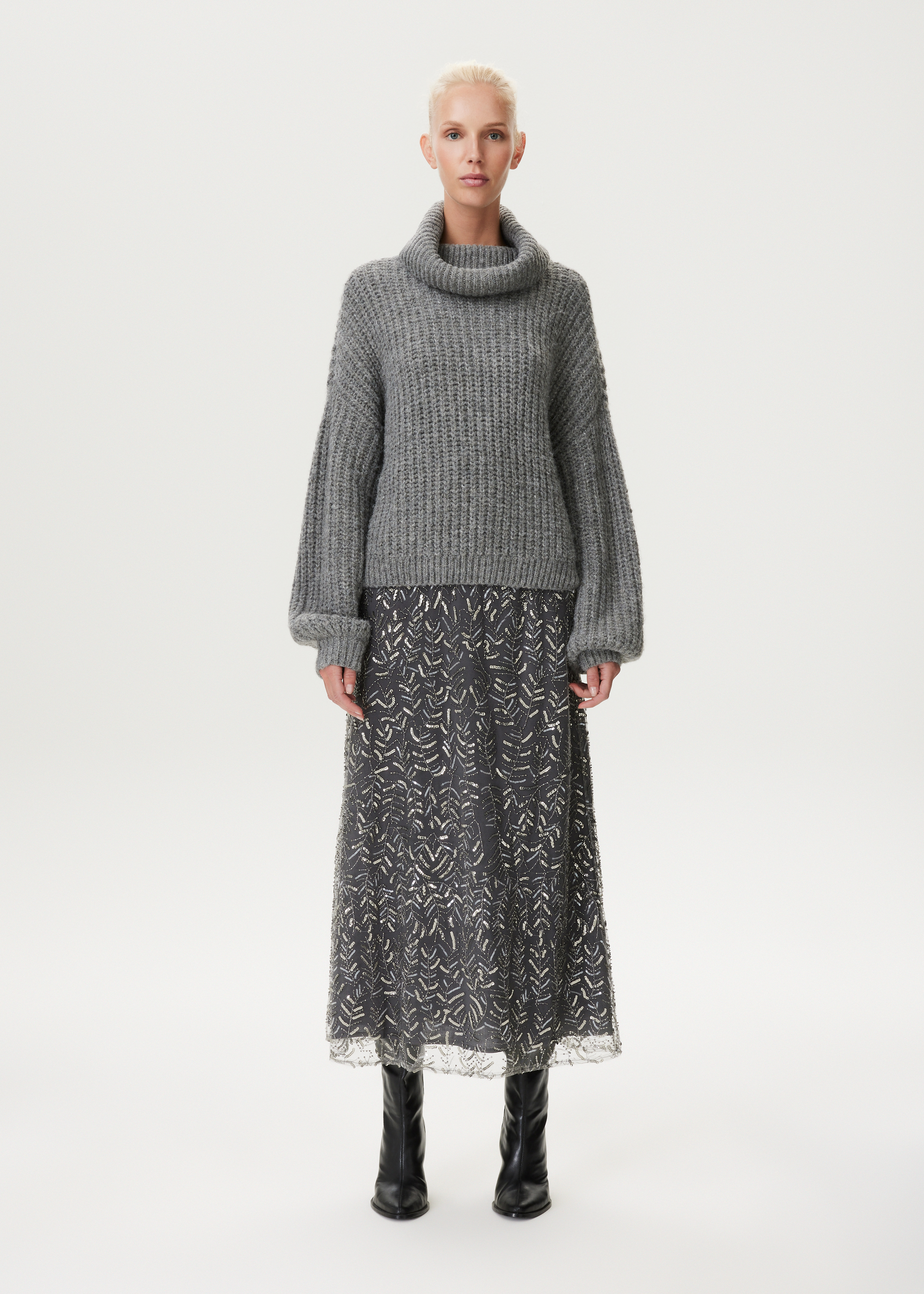 Midi rok met glitter