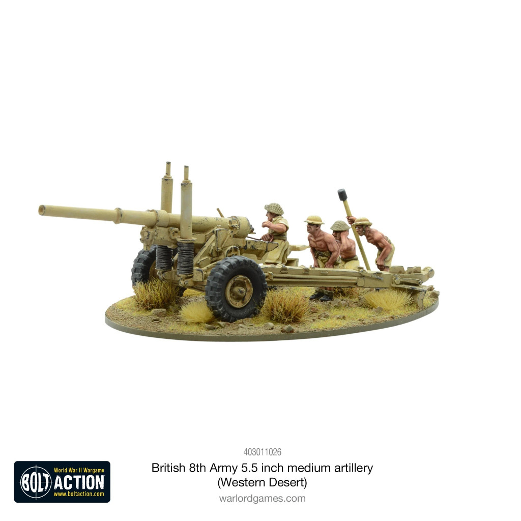 Bolt Action - British 8th Army 5.5 inch Medium Artillery (Western Desert)