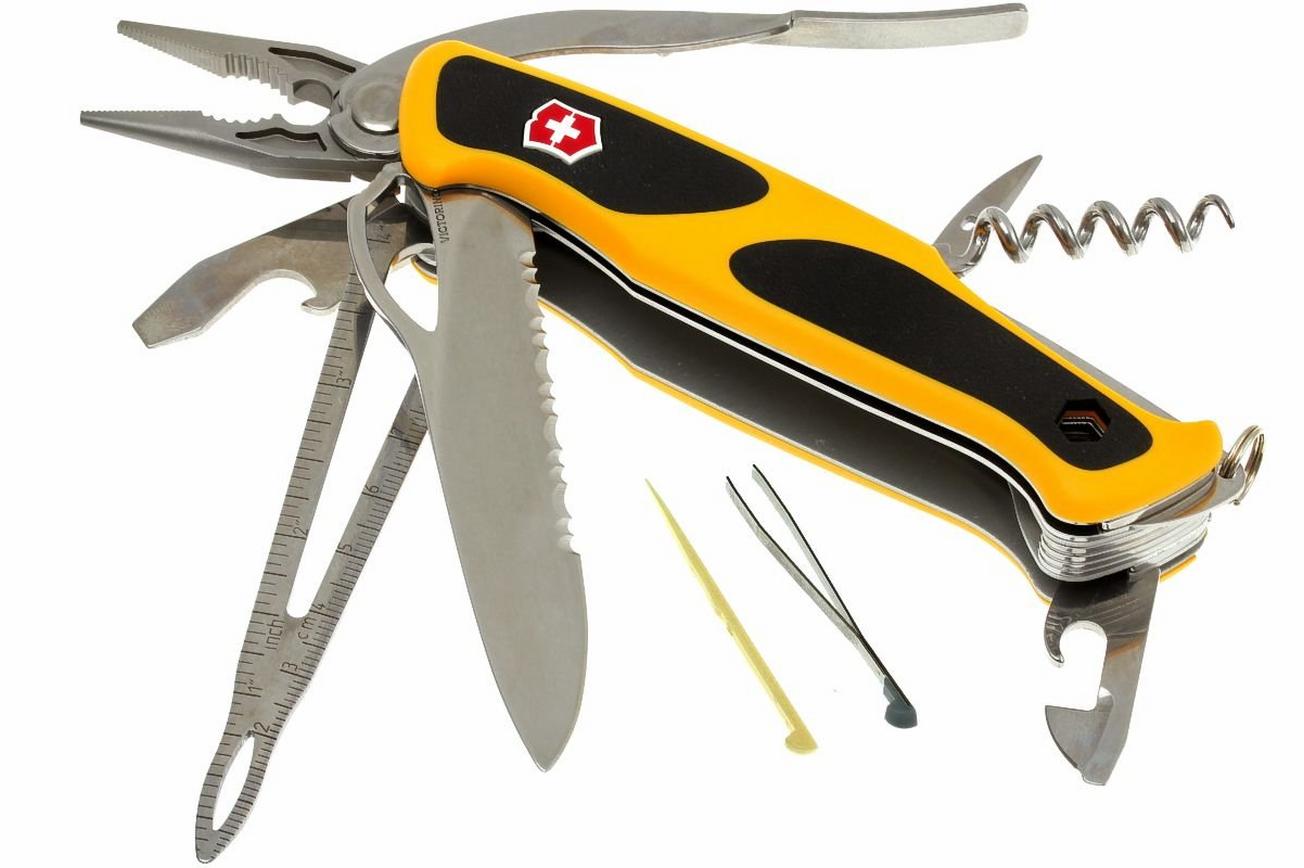 Victorinox Rangergrip Boatsman geel-zwart 0.9798.MWC8 Zwitsers zakmes