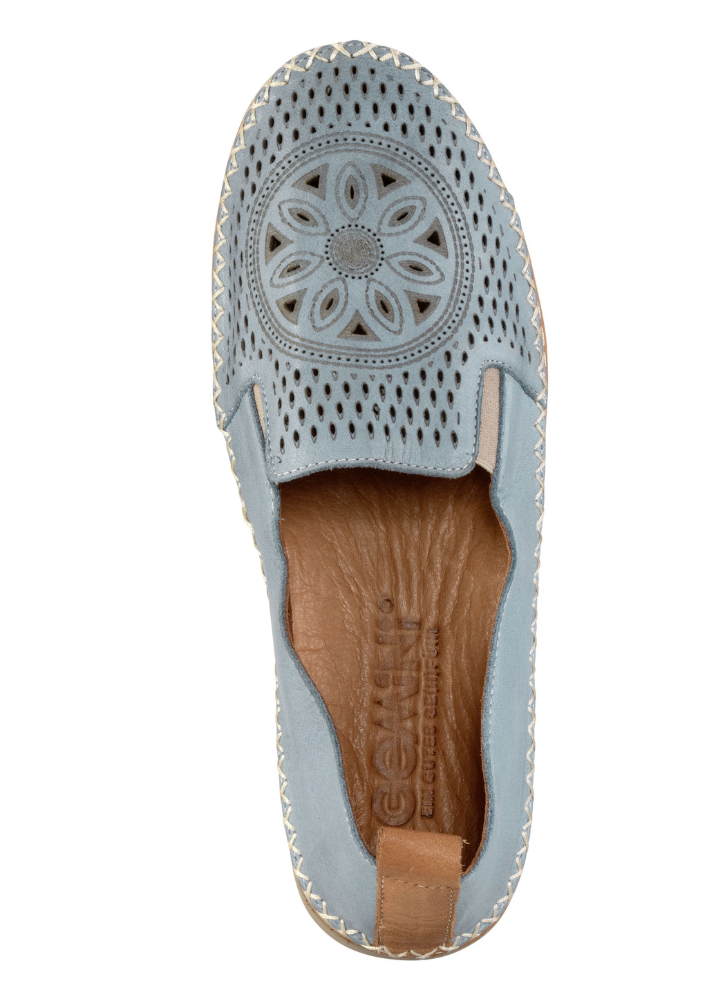Gemini Slipper aus luftig perforiertem Nappaleder