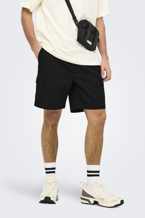 Only & Sons zwarte heren korte broek
