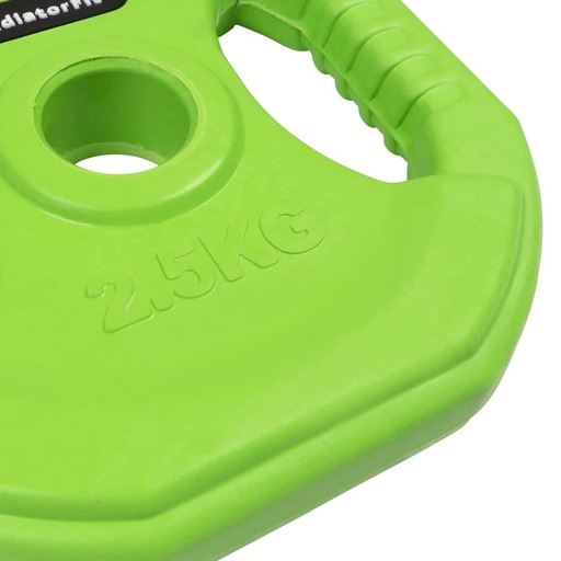 Disco de peso para bomba Gladiatorfit com revestimento de borracha e alças Ø 31mm