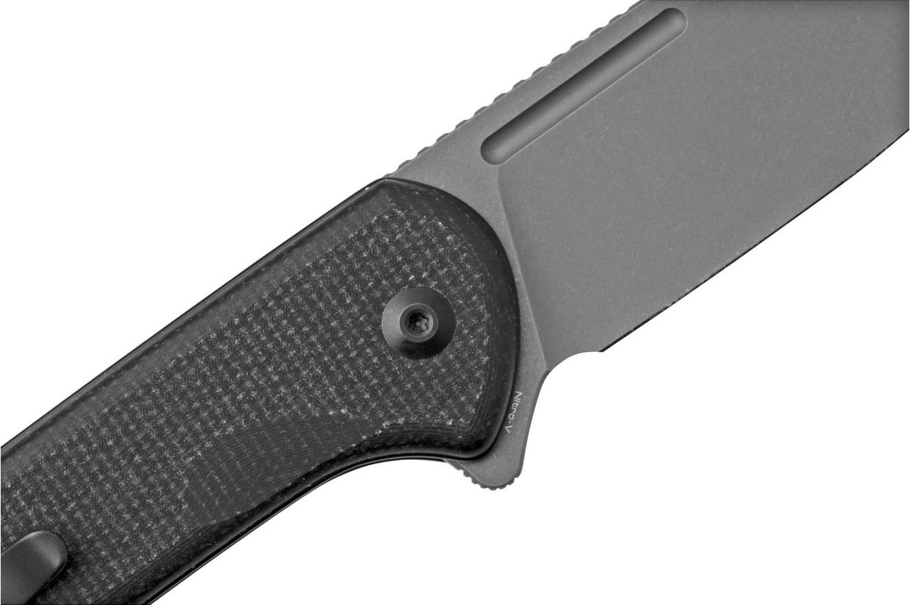 Civivi Conspirator C21006-1 Black Micarta, Stonewashed zakmes