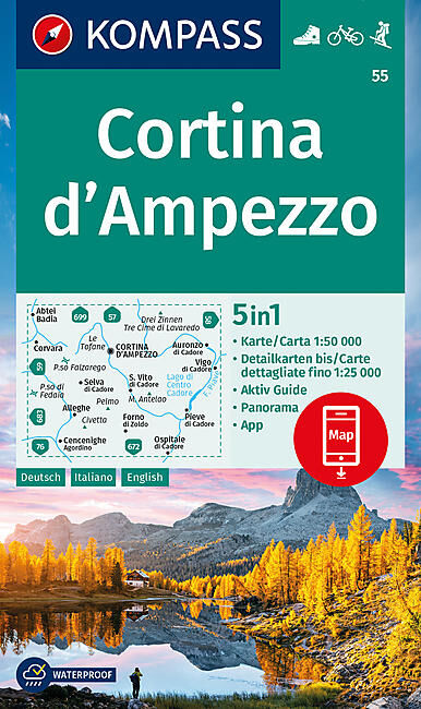 KOMPASS - 55 CORTINA AMPEZZO 1 50 000