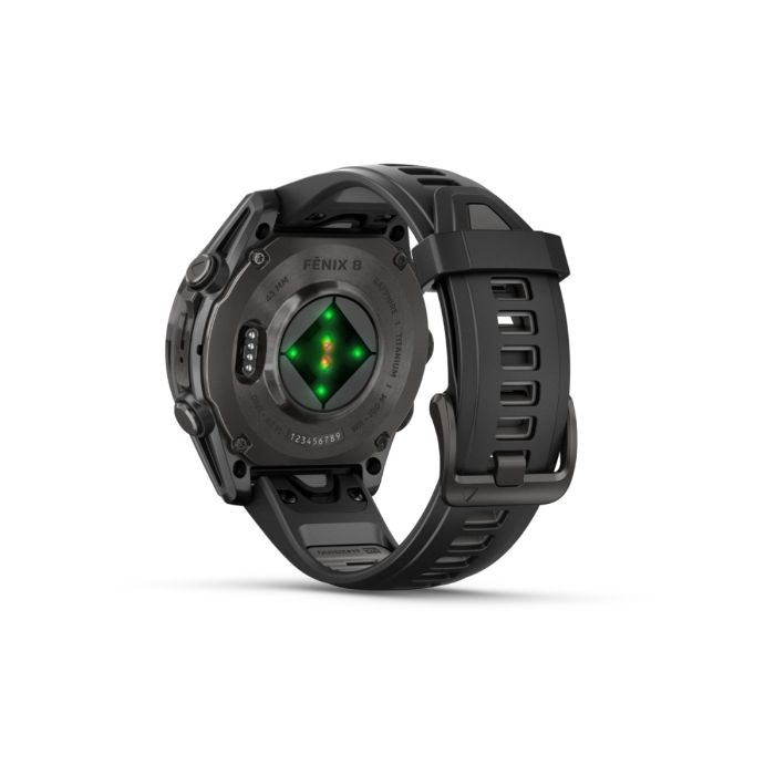 Garmin Unisex Ure fēnix® 8 - 43 mm AMOLED Sapphire Sort