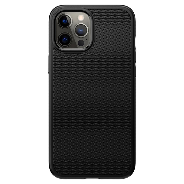 iPhone 12 / iPhone 12 Pro Liquid Air Case Gummi Hülle (ACS01701) - Schwarz (Matt)
