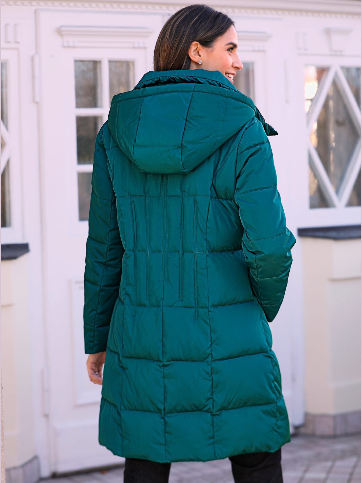 Manteau matelassé brillance discrète