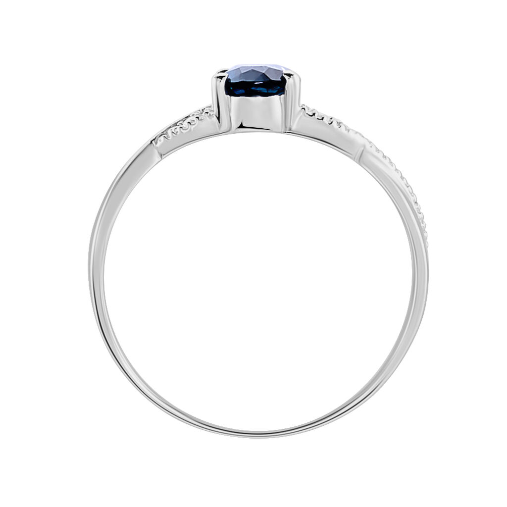 Bague Candice Or Blanc Topaze