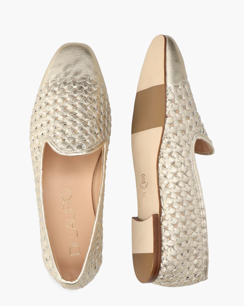 Di Lauro 8063 Goud Damesloafers