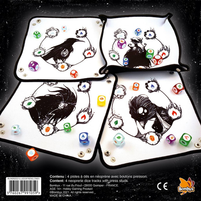 Lueur : Pack de 4 pistes de dés