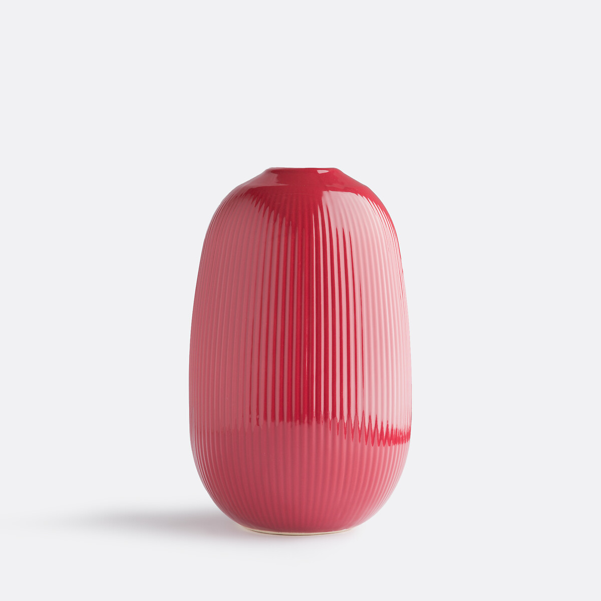 LA REDOUTE INTERIEURS<br>Vaso de cerâmica Alt.26 cm, Estria