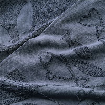 Fouta de plage motif poissons - BECQUET CRÉATION