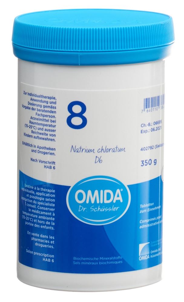 Omida Nr8 Natrium chloratum Tabl 6 D Ds 350 g