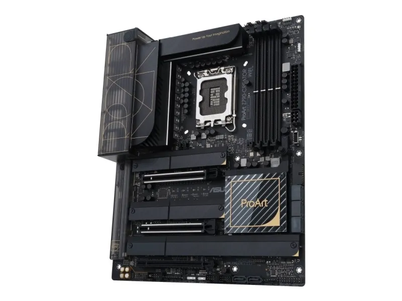 ASUS ProArt Z790-CREATOR WIFI - Bundkort - ATX - LGA1700 sokkel - Z790 Chipset - USB4, USB 3.2 Gen 2, USB-C 3.2 Gen 2x2, USB 3.2 Gen 1 - 10 Gigabit LAN, 2.5 Gigabit LAN, Wi-Fi 6E, Bluetooth - onboard grafik (CPU påkrævet) - HD Audio (8-kanaler)