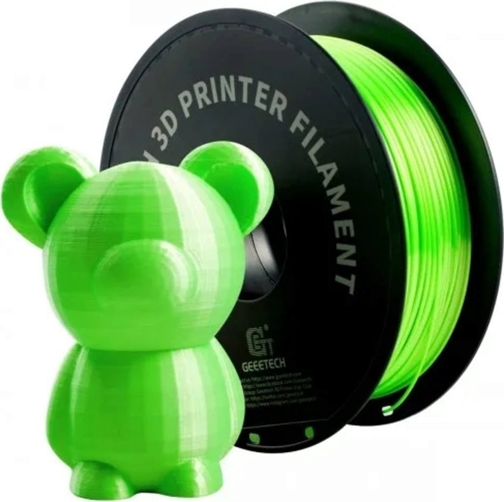 GEEETECH  PLA Silk Green, 1,75 mm / 1000 g    Einfach zu verarbeitendes Seidenfilament