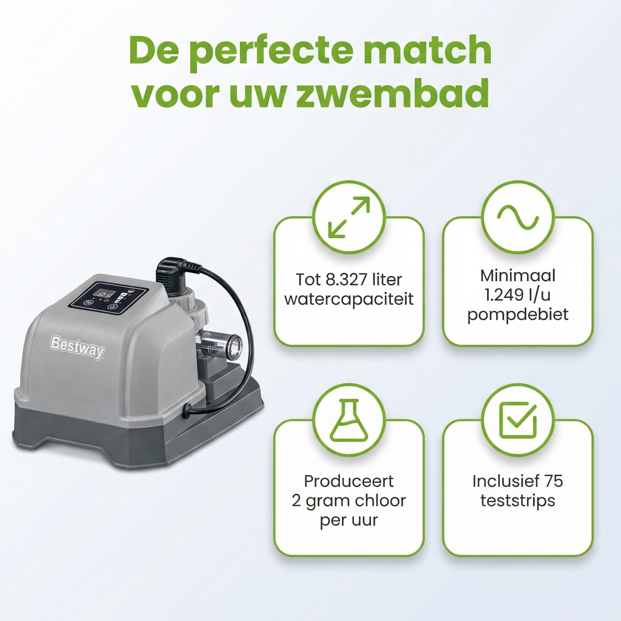 Bestway zoutwatersysteem - 8327 liter