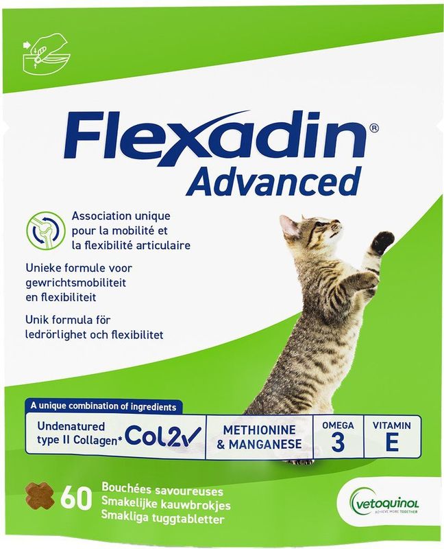 Flexadin Advanced Cat 30 stuks - Gewricht-Supplement - 24.6 g