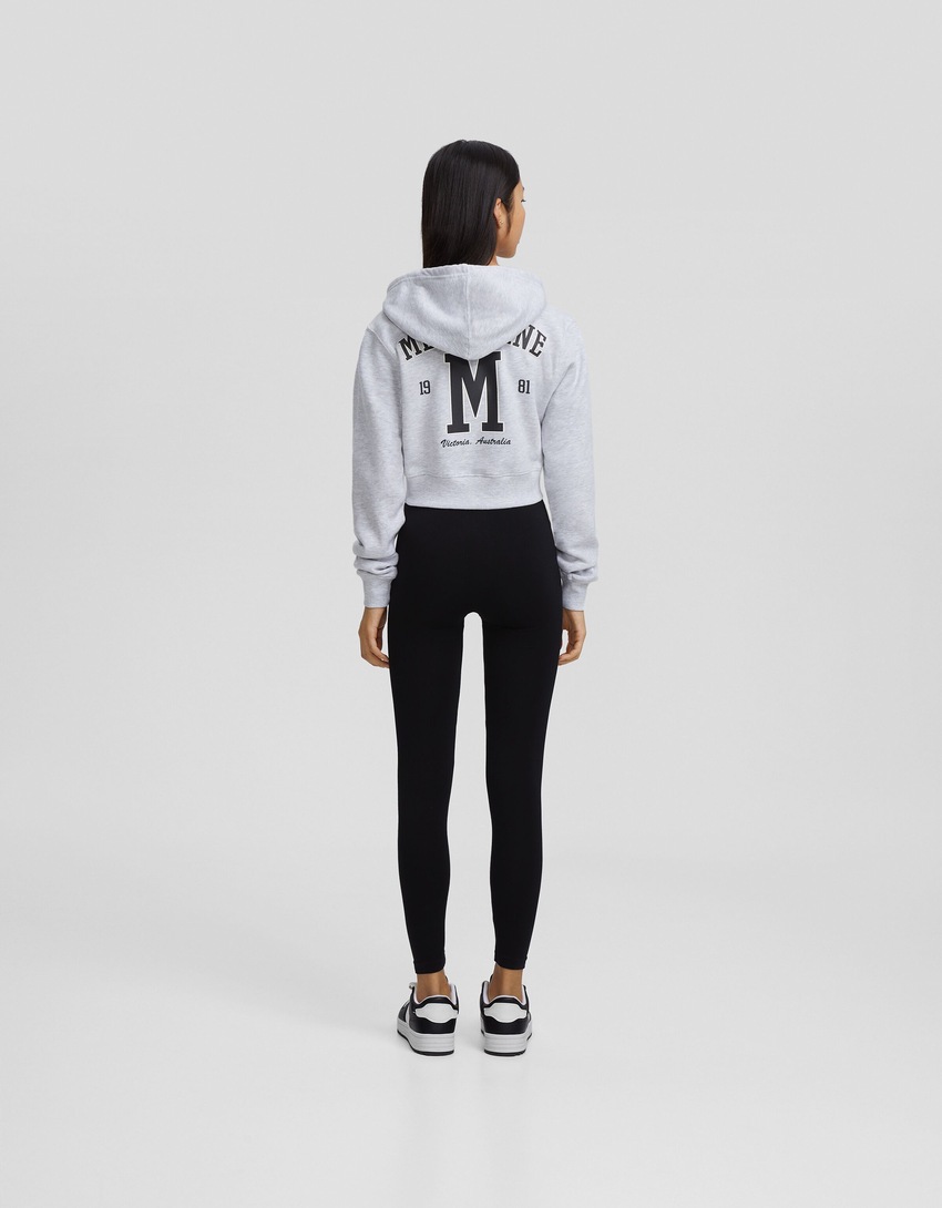 Leggings sem costura com efeito desbotado