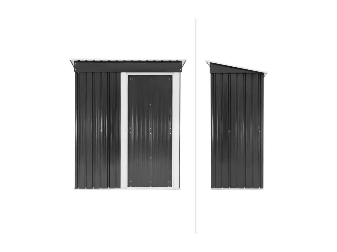 Abri de jardin serre cabane à outils stockage remise rangement vélos gris/blanc