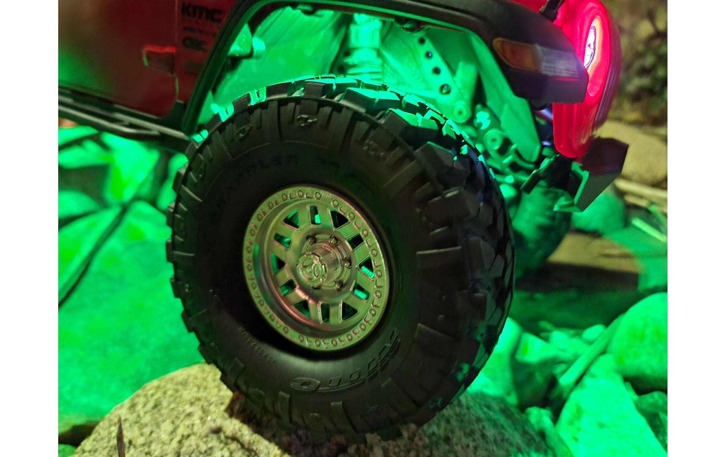 Modellbau-Beleuchtung Rock Lights SCX10 III RubiconRadkastenbeleuchtung
