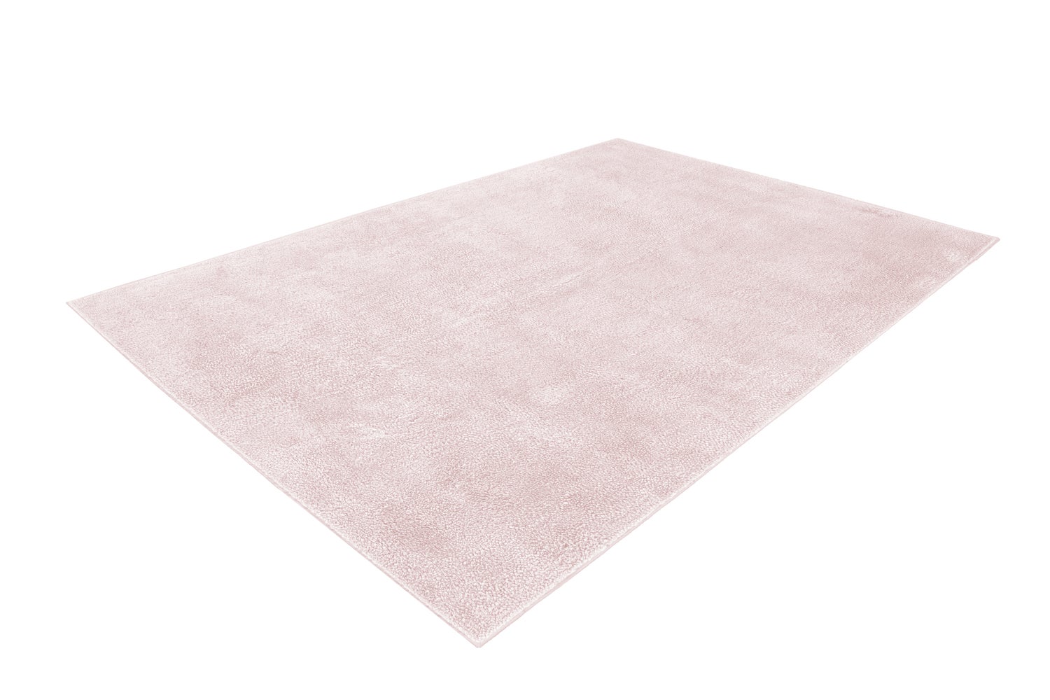 Hoogpolig tapijt Royalty Powder Pink 35 mm Effen handgetuft 160 x 230 cm
