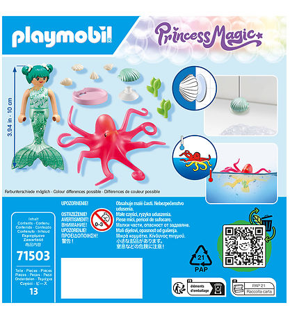 Playmobil Princess Magic - Meerjungfrau m. Krake - 71503 - 13 D