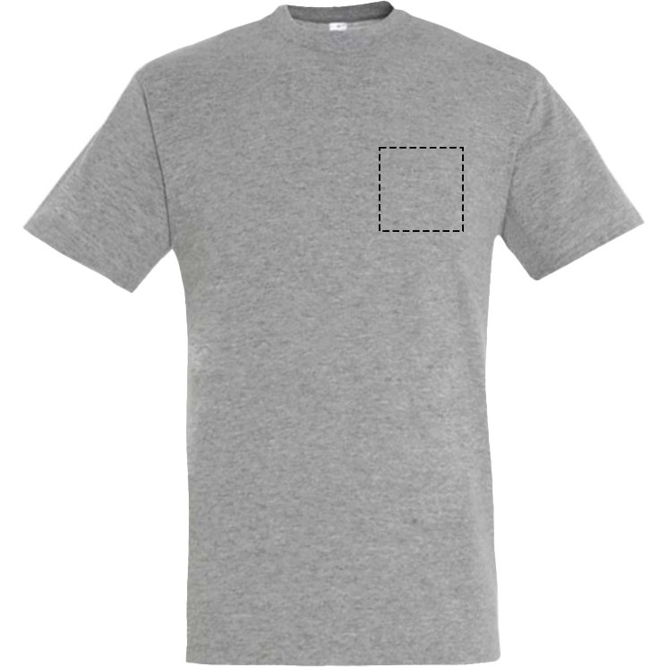 T-shirt mixte manches courtes publicitaire Sol's - 150g/m² - marquage 1 couleur