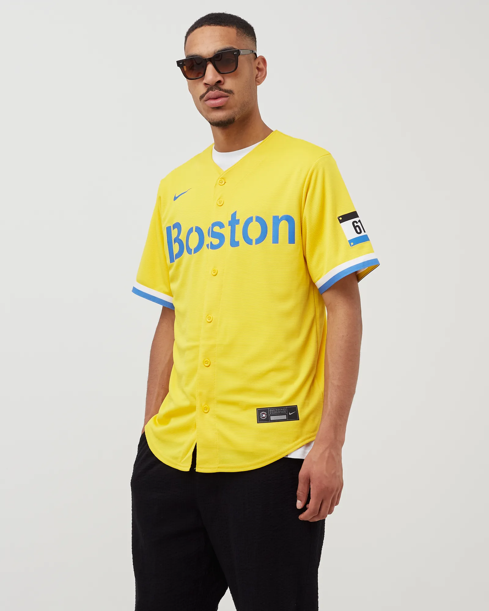 Camisa oficial réplica do Boston Red Sox da MLB da Nike, City Connect