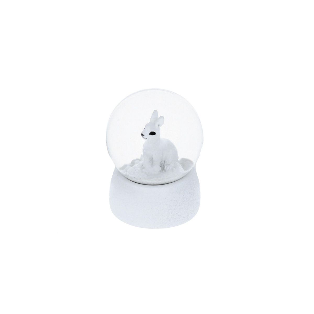 Mini boule à neige lapin blanc Petit toi