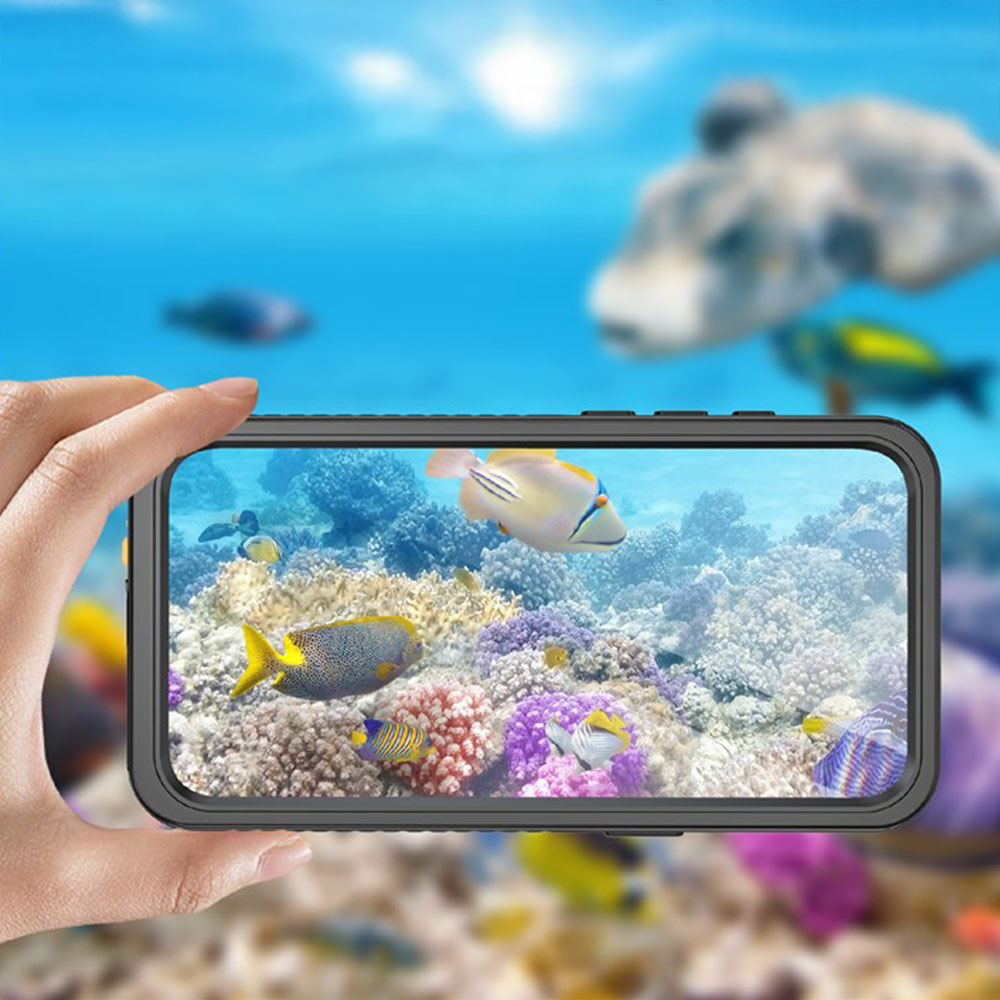 iPhone 16e Wasserfeste Outdoor Schutz Hülle (IP68) - Schwarz