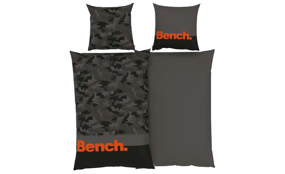Bettwäsche-Set Bench 200 cm 135 cm Khaki 135x200 cm