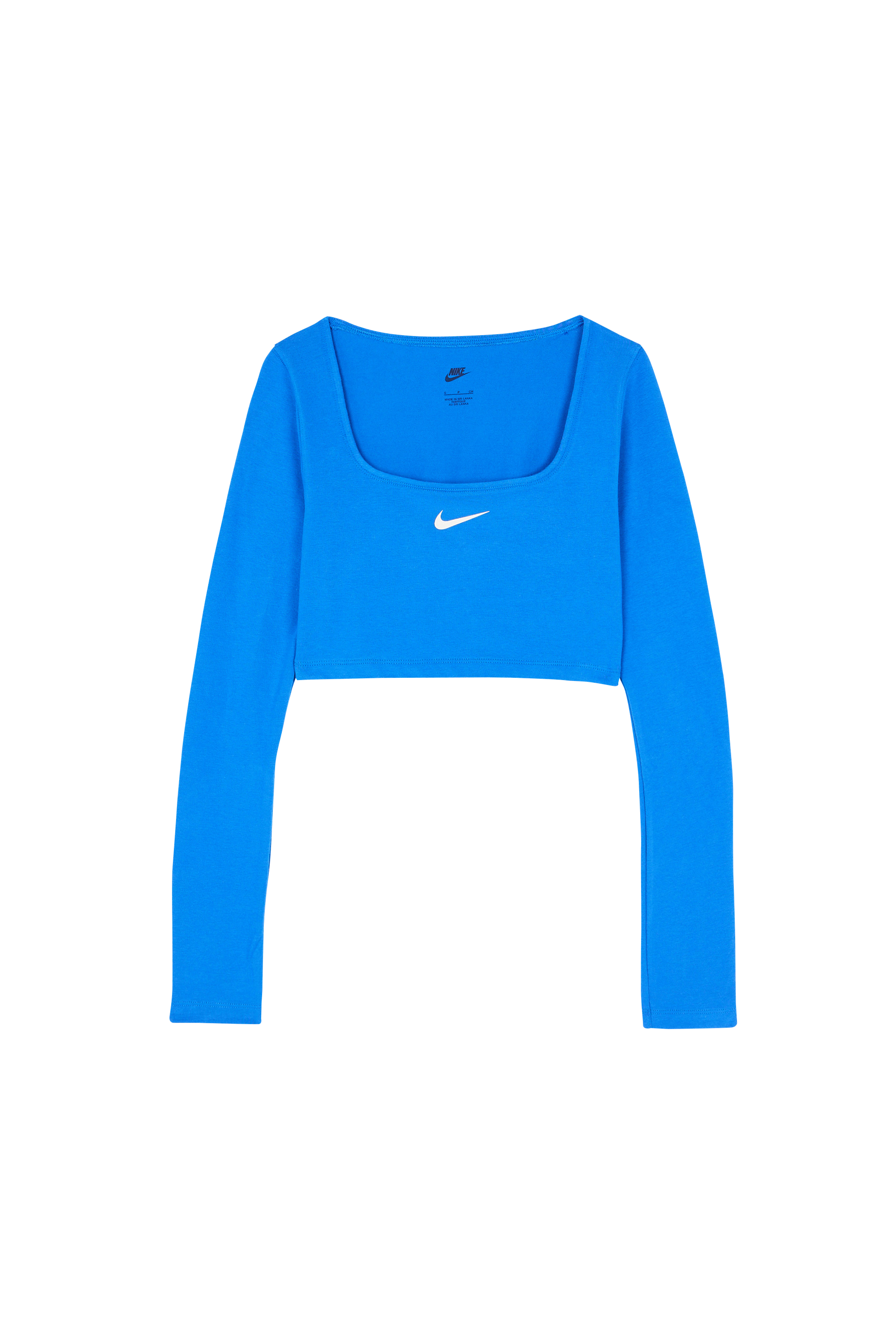 NIKE Top court  LS CROP TOP Bleu