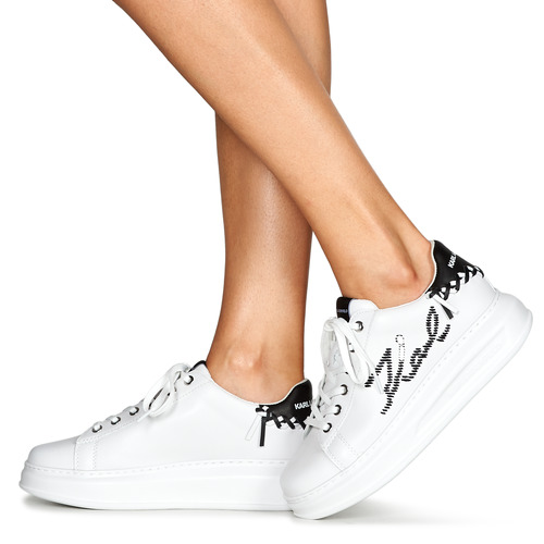 Karl Lagerfeld - KAPRI Whipstitch Lo Lace Blanco / Negro
