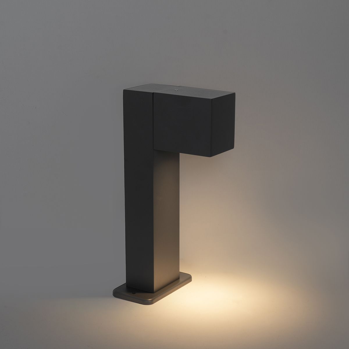 Buitenlamp donkergrijs met grondpin en kabelmof 30cm IP44 - Baleno