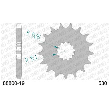 Kit chaine AFAM 530 Type Acier origine