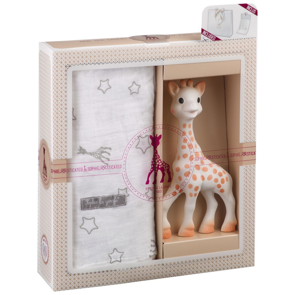 Sophie la girafeSophie la girafe   Geschenkbox mit Swaddle
