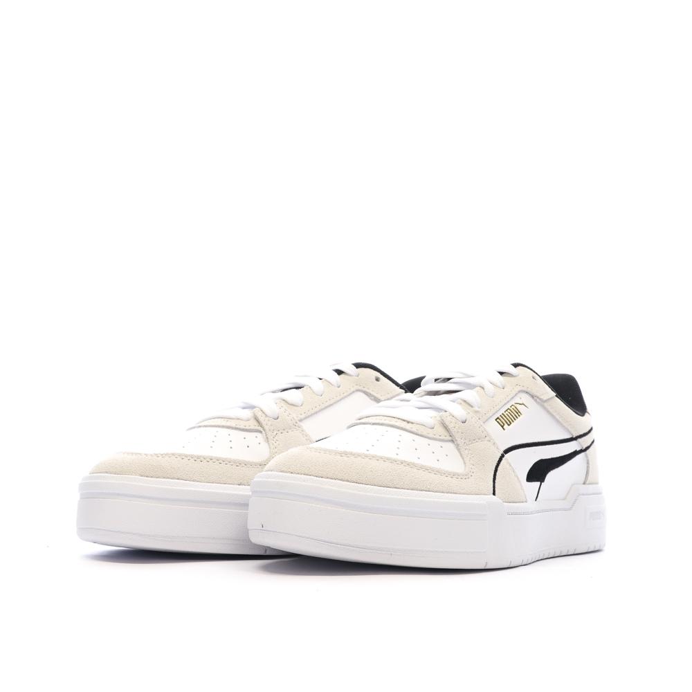 Puma Baskets Blanc/Beige/Noir Femme Puma Pro Tweak