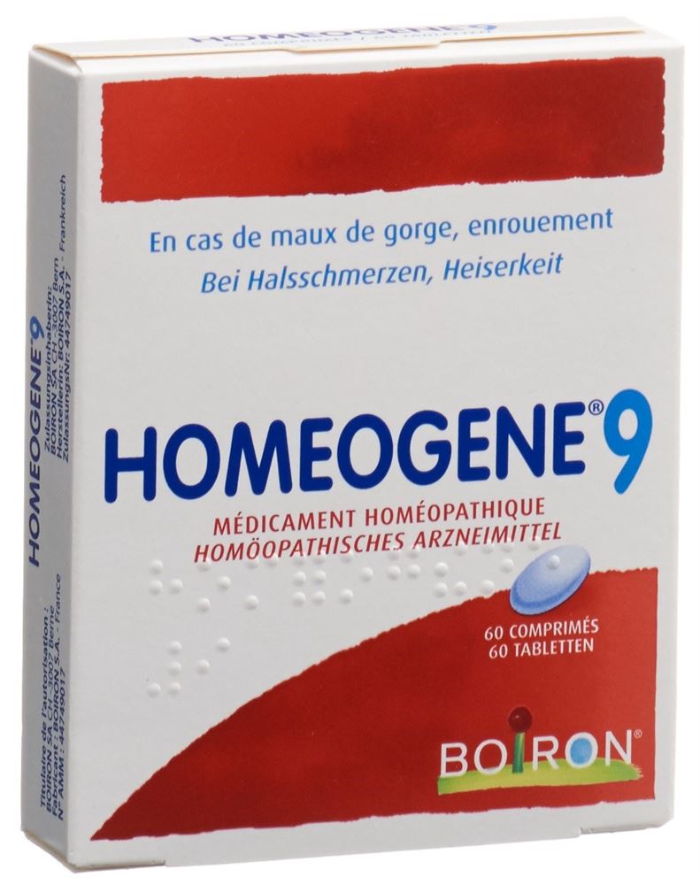 HOMEOGENE No 9 Tabl Blist 60 Stk